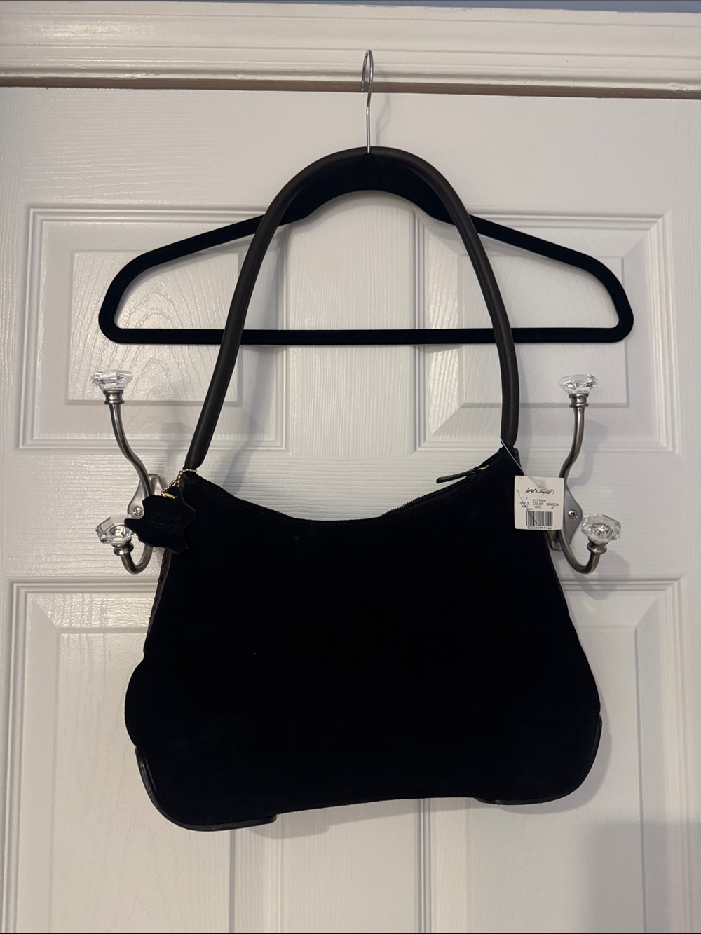 Vintage Lord & Taylor suede leather shoulder bag